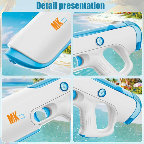 Rechargeable Long Range Summer Plastic Electric Water Gun Toy for Kids Adults