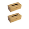 Eco-Friendly Bamboo Tissue Box - 2 Pack