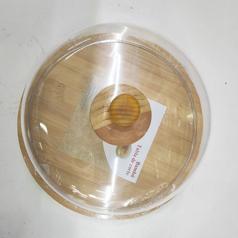 Round plastic cake instant box tray