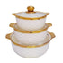 3 Piece Ceramic Serving Soup Pot