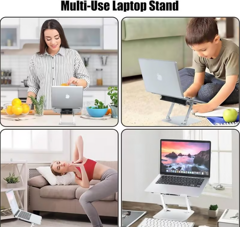 Laptop & Tablet Aluminum Stand - Adjustable & Foldable (GC)