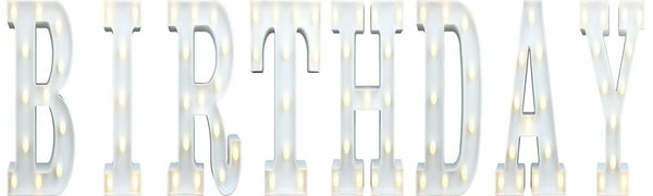LED Letter Lights - BIRTHDAY
