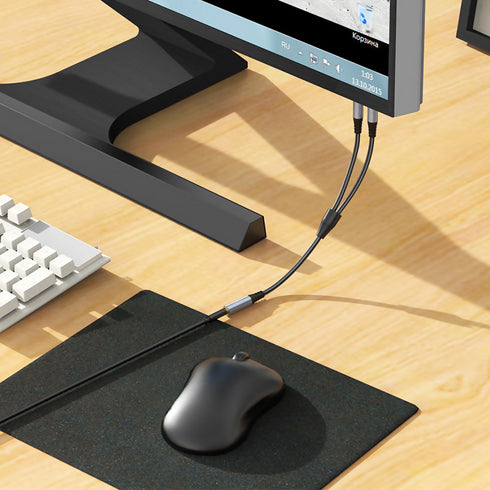 Cable audio adapter “UPA21” 3.5mm female to 2*3.5mm male