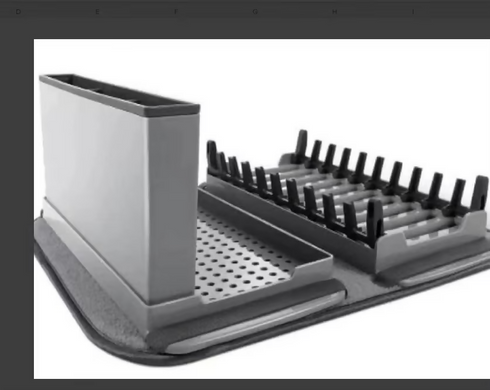 4-in-1 Dish Drying Rack Kitchen Folding Draining Dish Fork Storage Rack Drying Dish Sink Rack With Dish Mat