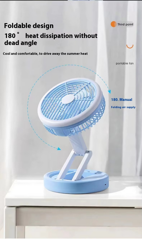 Table lamp circulating fan