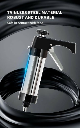 Stainless Steel Cake Cream Decorating Gun Set