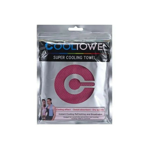 Cool Towel Super Cooling Yoga Fitness Outdoor Sport Running Towel - Pink