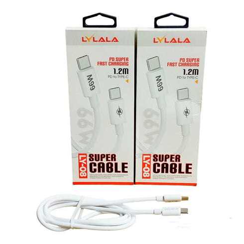 LY-08 Type C 66W Super Fast Charging Cable 1.2M