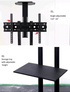 TV Stands Mobile TV Cart Floor Stand with Tray Bracket Mount for 32''-65''