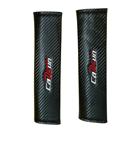 2 Black Car Seat Belt Cover Pads
