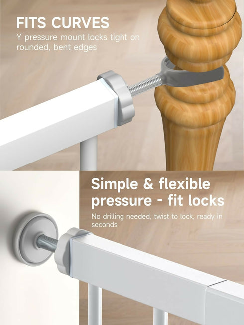 Baby Safety Gate with Pressure Mount -75cm