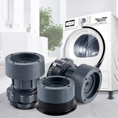 4 Adjustable Legs Multifunctional Shock Absorbing Pad for Enhanced Stability Anti-Slip Rubber Pads for Washing Machine