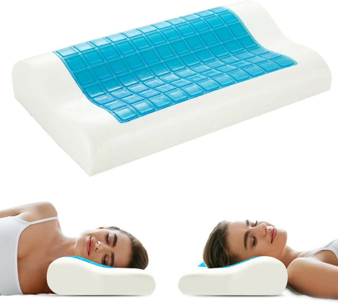 Summer Cooling Gel Pillow Memory Foam for Head and Neck Contour