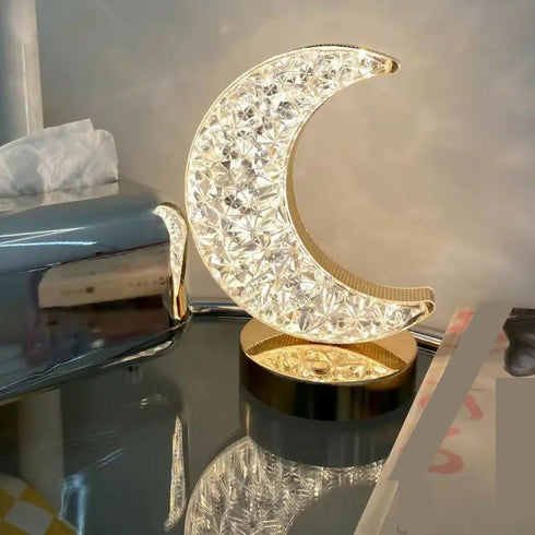Table Lamp Crystal Lamp With Type-C Charging Cablae