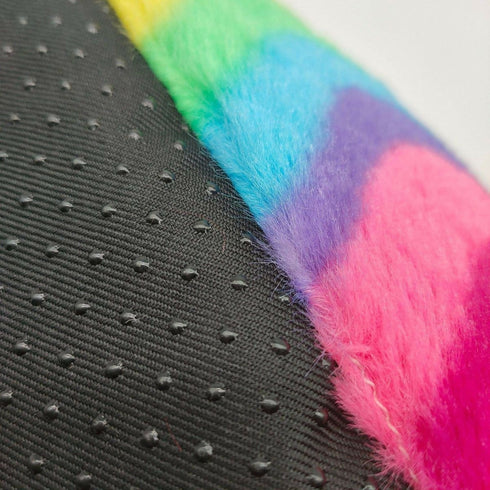 Comfy Warm Teddy Bear Winter Slippers Purple Pink 26cm