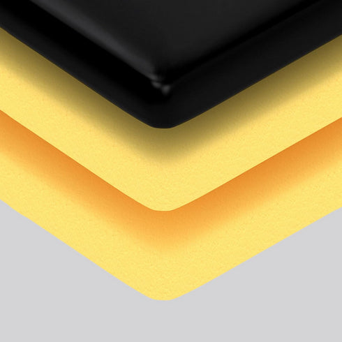 2 Pack Folding Chairs with Padded Cushion - black