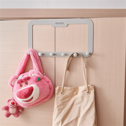 Ecoco Over-The-Door/Wall-Mounted Hook Rack
