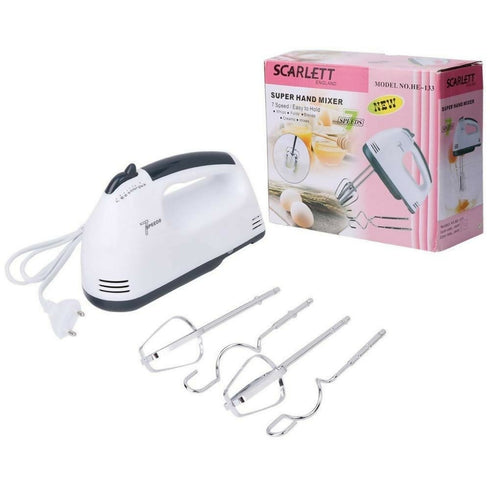 7 Speed Hand Mixer with 4 Pieces Stainless Blender