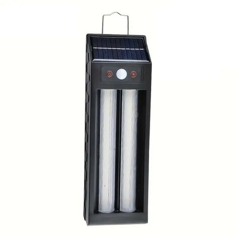 Solar Powered Sensor Double Wall Light With Hanging Hook 1200mah Battery 18W