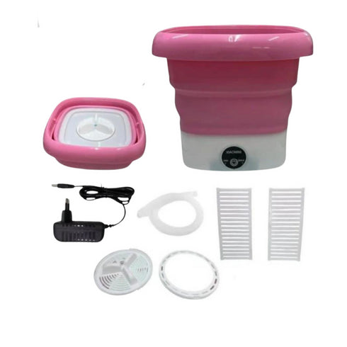Foldable Compact Washing Machine -Pink