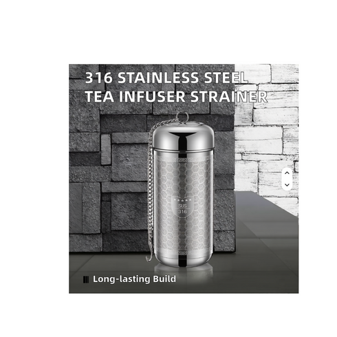 Metal Kettle Infuser Tea Strainer 316 Stainless Steel