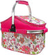 Insulated Folding Cooler Basket Tote Lunch Bag for Camping