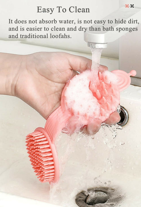 Cleaning and massage double-sided hair brush