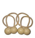 Magnetic Curtain Tie Backs -Brown