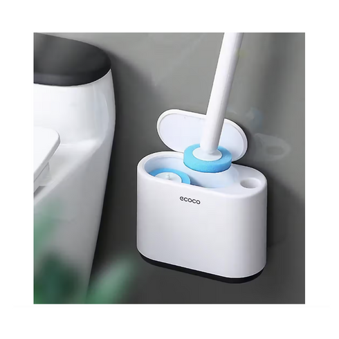 Disposable Toilet Brush Set with Holder, large