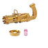 Electric Mini Gatling Bubble Gun Toy Bubble Machine Gun with Bubble Water