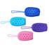 Double Sided Foaming Shower Sponge/Cleaning Body Massage Scrub Gloves For Kids-BLUE