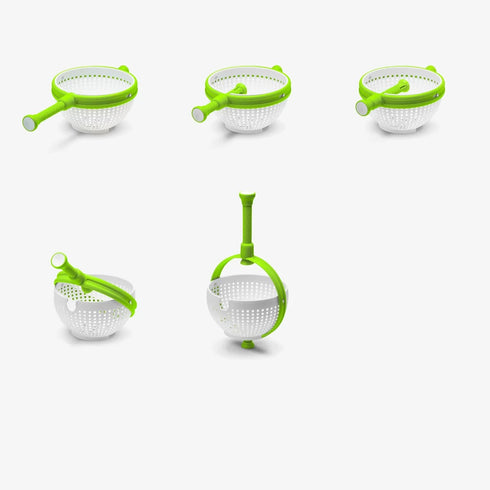 Multifunctional Fruit and Vegetable Washer Dryer Drainer - Rotating Drainage Basket