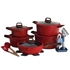 15-Piece Non-Stick Vertical Lines Soup Pot Set