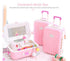 Kids Music Box Suitcase with Jewelry Case & Mirror - pink