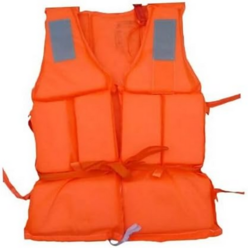 Adult Orange Life Jacket Safety Jacket (Orange)