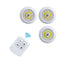 Set Of 3 LED Lamps With Remote Control