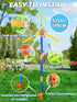 Windmill Sprinkler Toy for Kids - 360° Rotating Outdoor Water Spray with 36 Splash Holes