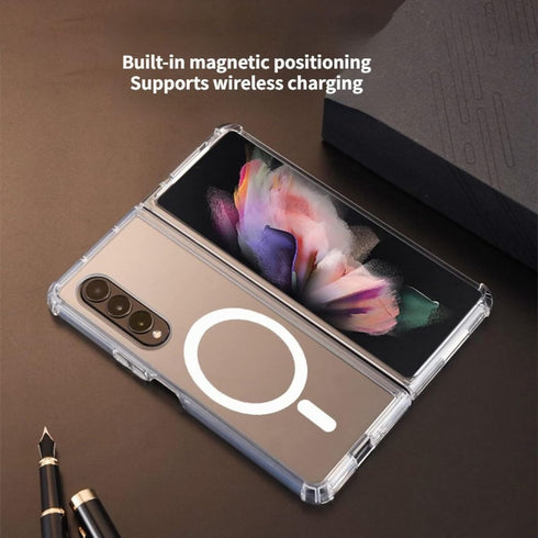 Magnetic Clear Case Compatible with Samsung Galaxy Z Fold 4