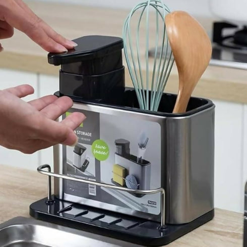 Kitchen Sink Caddy with Washing Liquid Holder