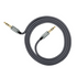 Noble sound series AUX audio cable 1m TPE and nylon braid with anodized aluminum alloy connector shell.