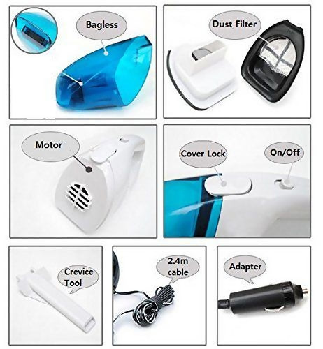 Portable high power vacuum cleaner DC 12V