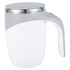Stainless Steel Lazy Coffee Cup Automatic Magnetic Self Stirring Mug - White