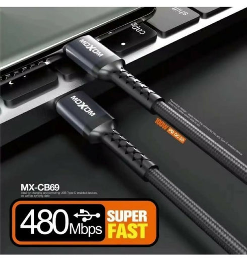 MX-CB69 20V/5A 100W PD Superfast Classic Lines Charging/Data Cable 1M