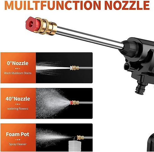 48V Electric High Pressure Car Washer | Manual Rechargeable Car-Washing