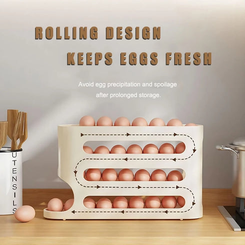 4 Layer Refrigerator Side Door Eggs Storage Box