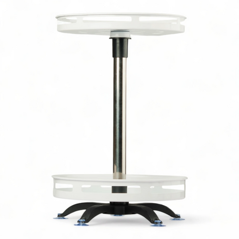 Multifunctional Tabletop 360 Rotating 2 Tier Spice Rack Organizer