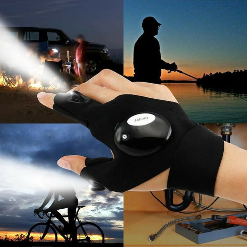 Portable LED Flashlight Glove