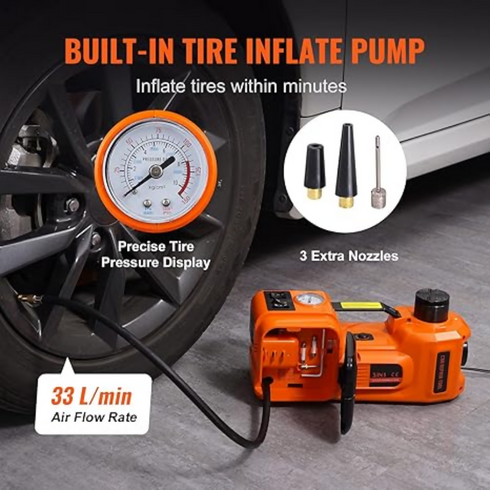 Electric Car Jack, 5 Ton/11023 LBS Hydraulic Jack Lift