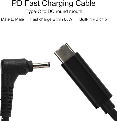 PD Laptop charge cable 65w 4.0*1.7mm