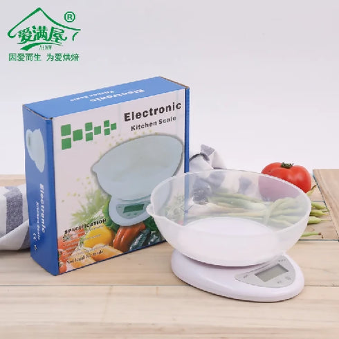 Kitchen Electronic Scale with a (5000g) Bowl